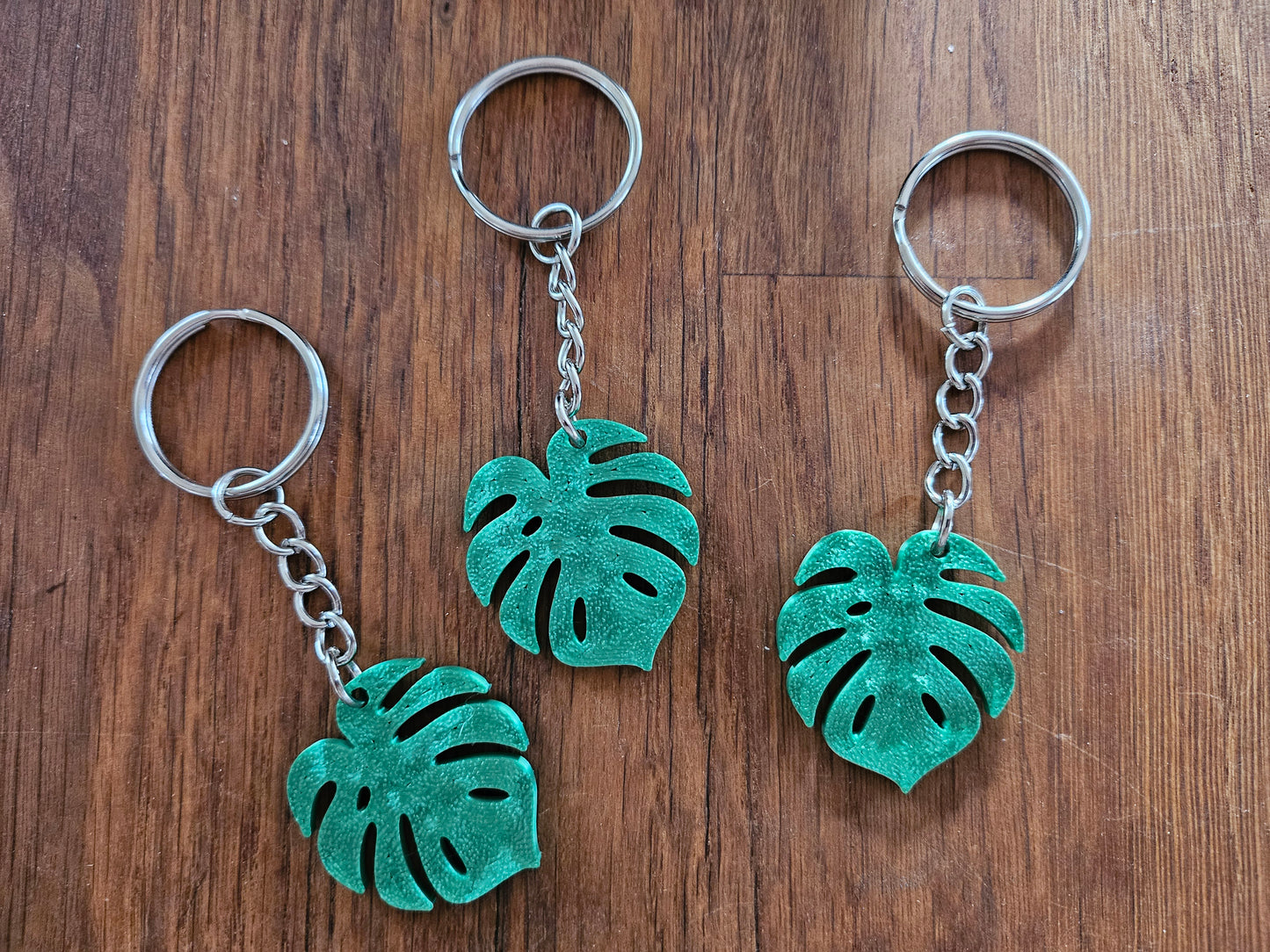 Schlüsselanhänger Monstera Blatt 2er Set