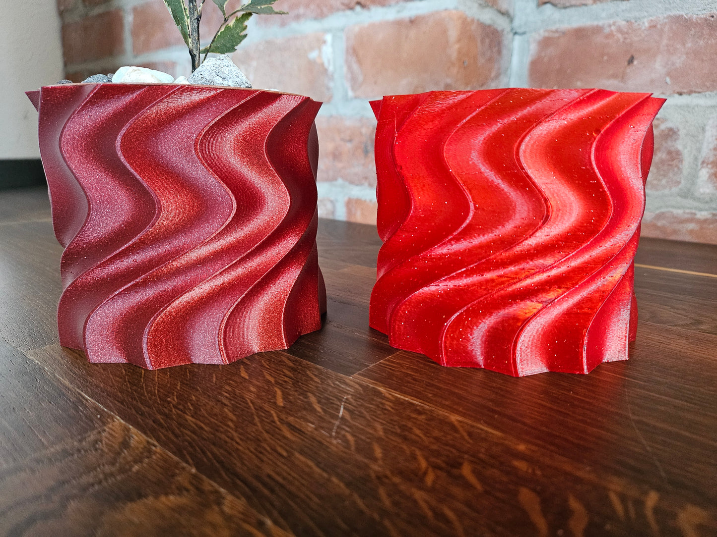 Set Weihnachtsstern inkl. tollem Übertopf (selbst gedruckt) Weihnachtsgeschenk