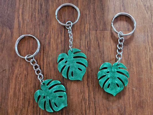 Schlüsselanhänger Monstera Blatt 2er Set