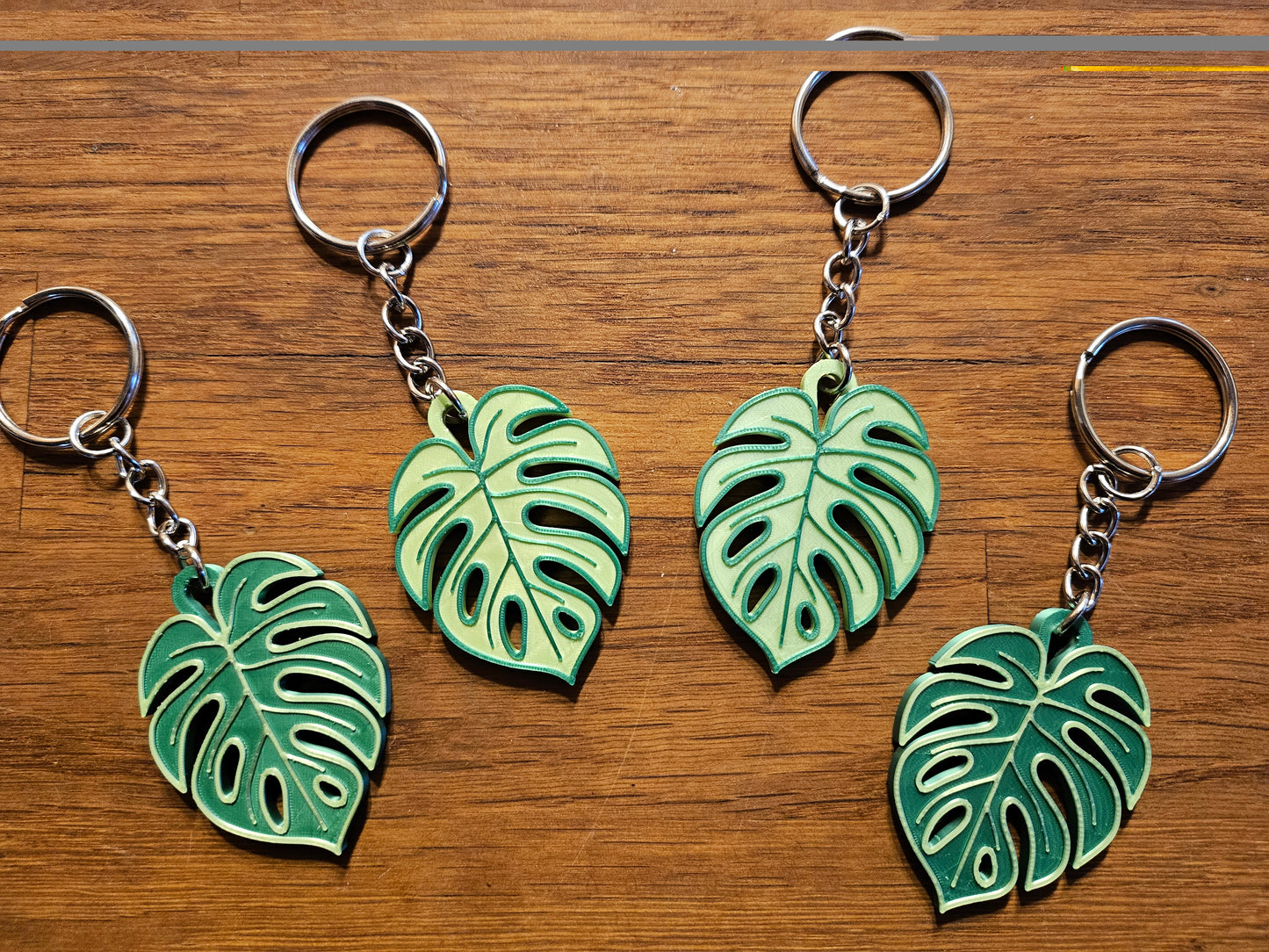 Schlüsselanhänger Monstera 2er Set