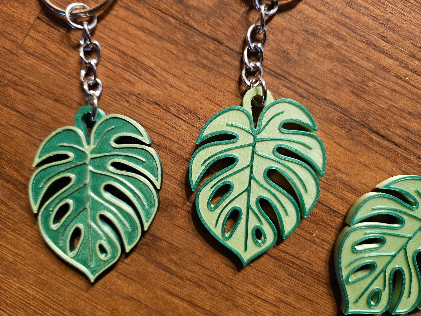 Schlüsselanhänger Monstera 2er Set