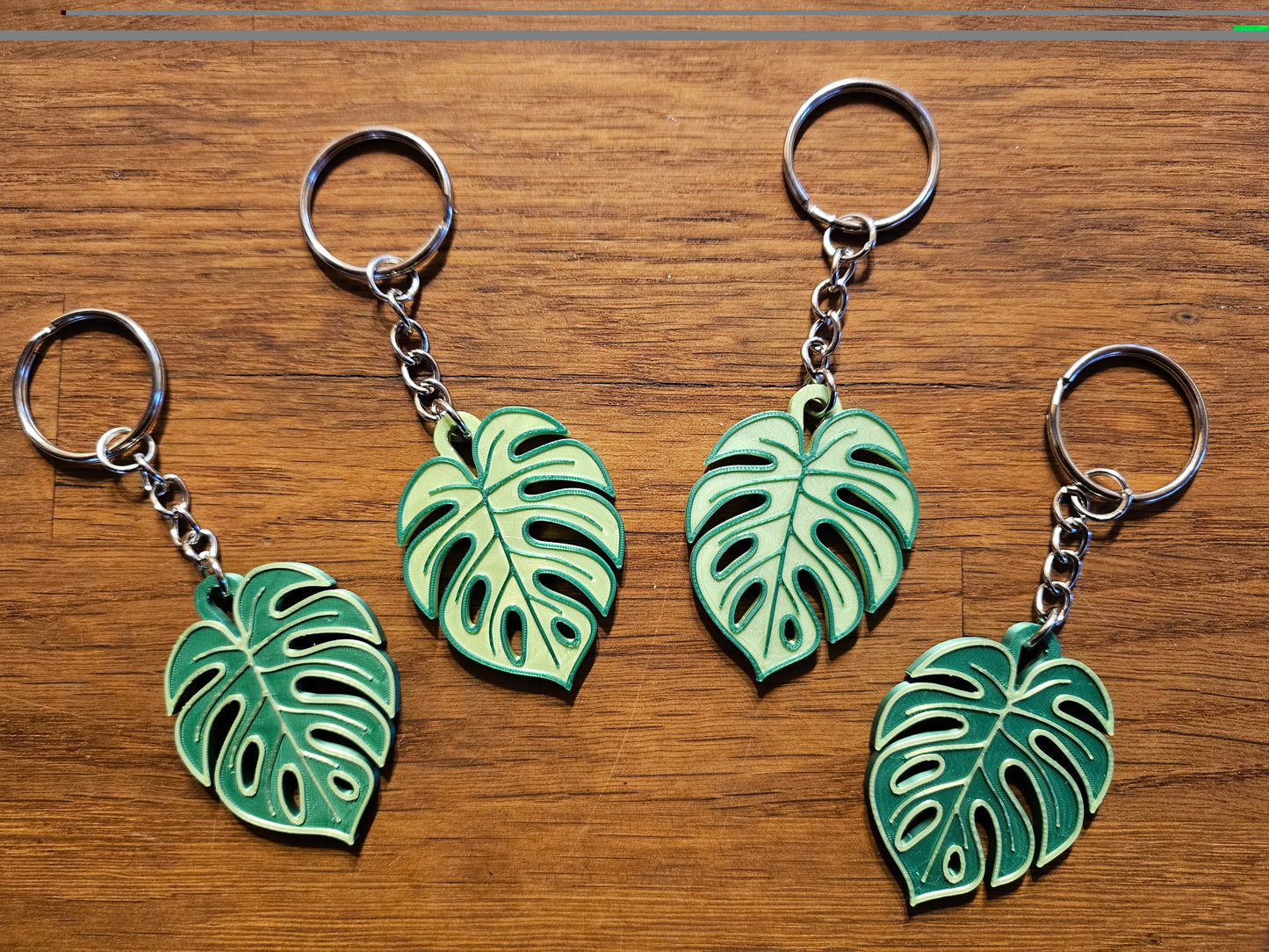 Schlüsselanhänger Monstera 2er Set