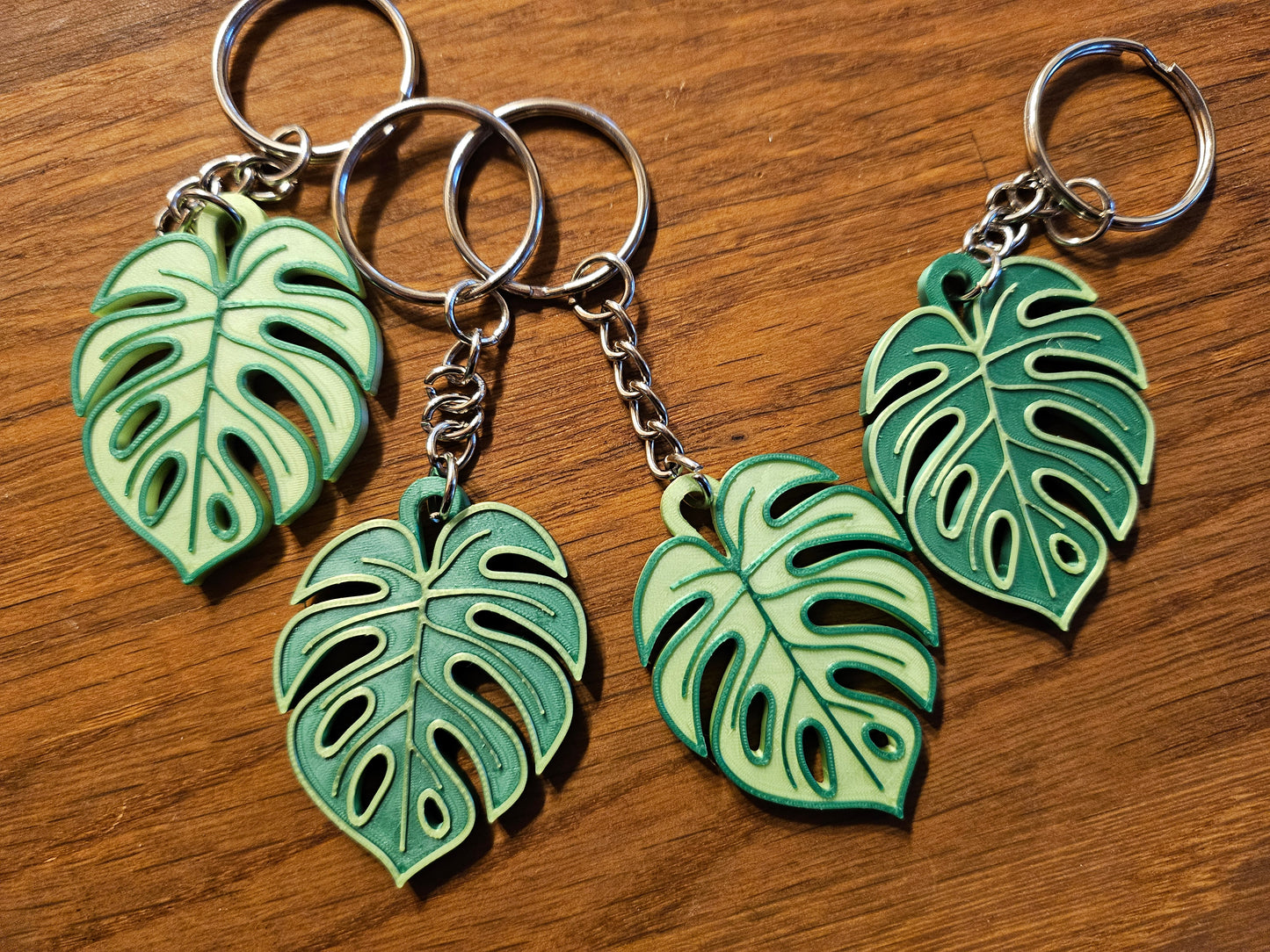 Schlüsselanhänger Monstera 2er Set