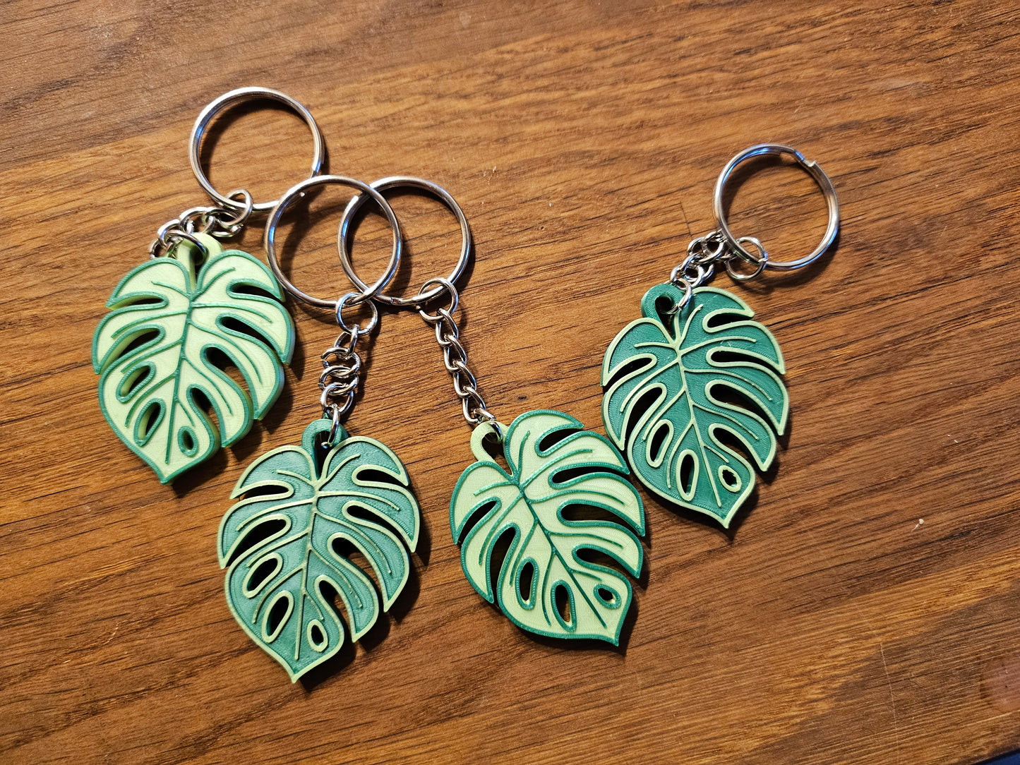 Schlüsselanhänger Monstera 2er Set