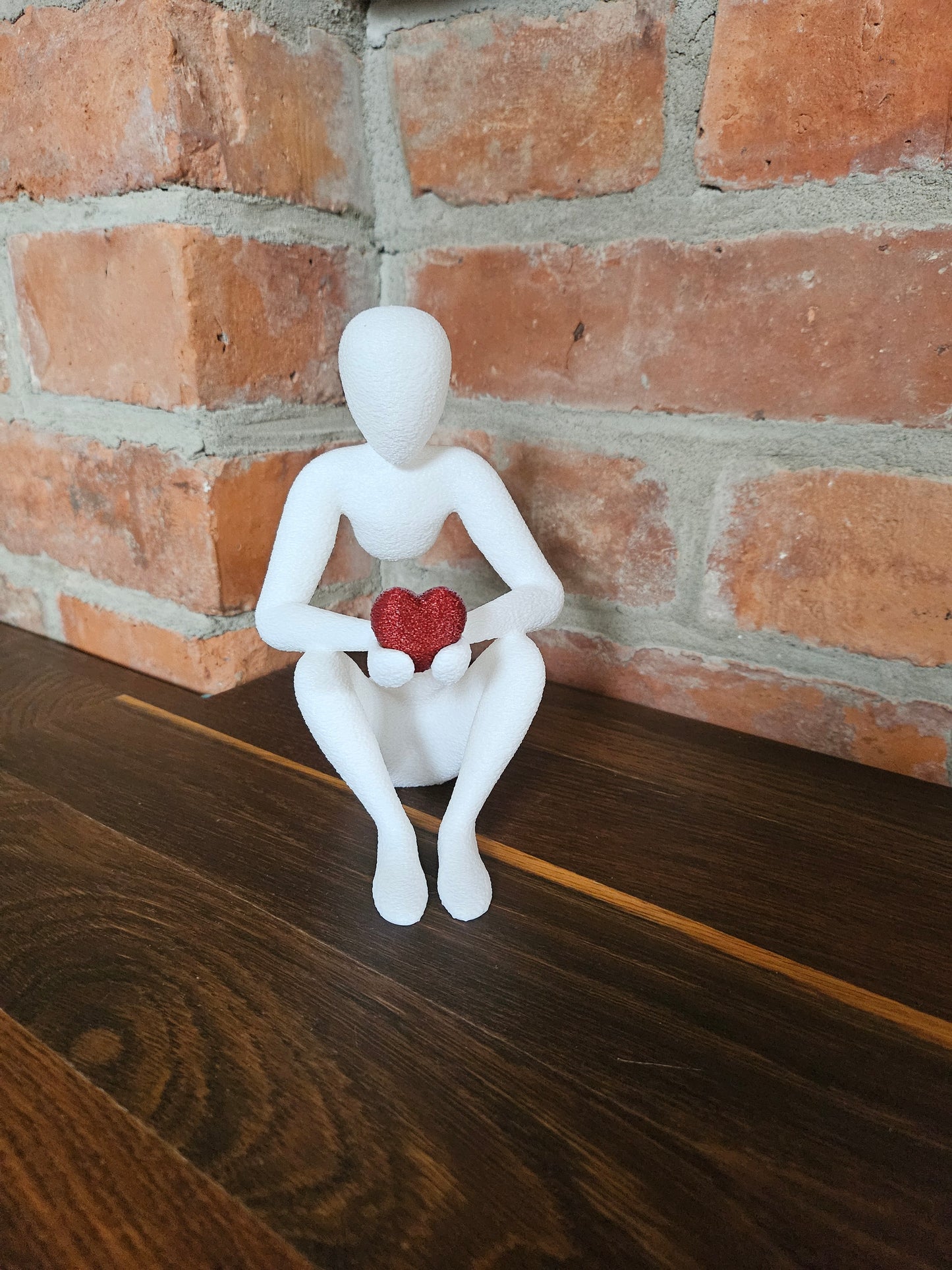 3D Druck Figuren Figur mit Herz Valentinstag Muttertag Hochzeitstag