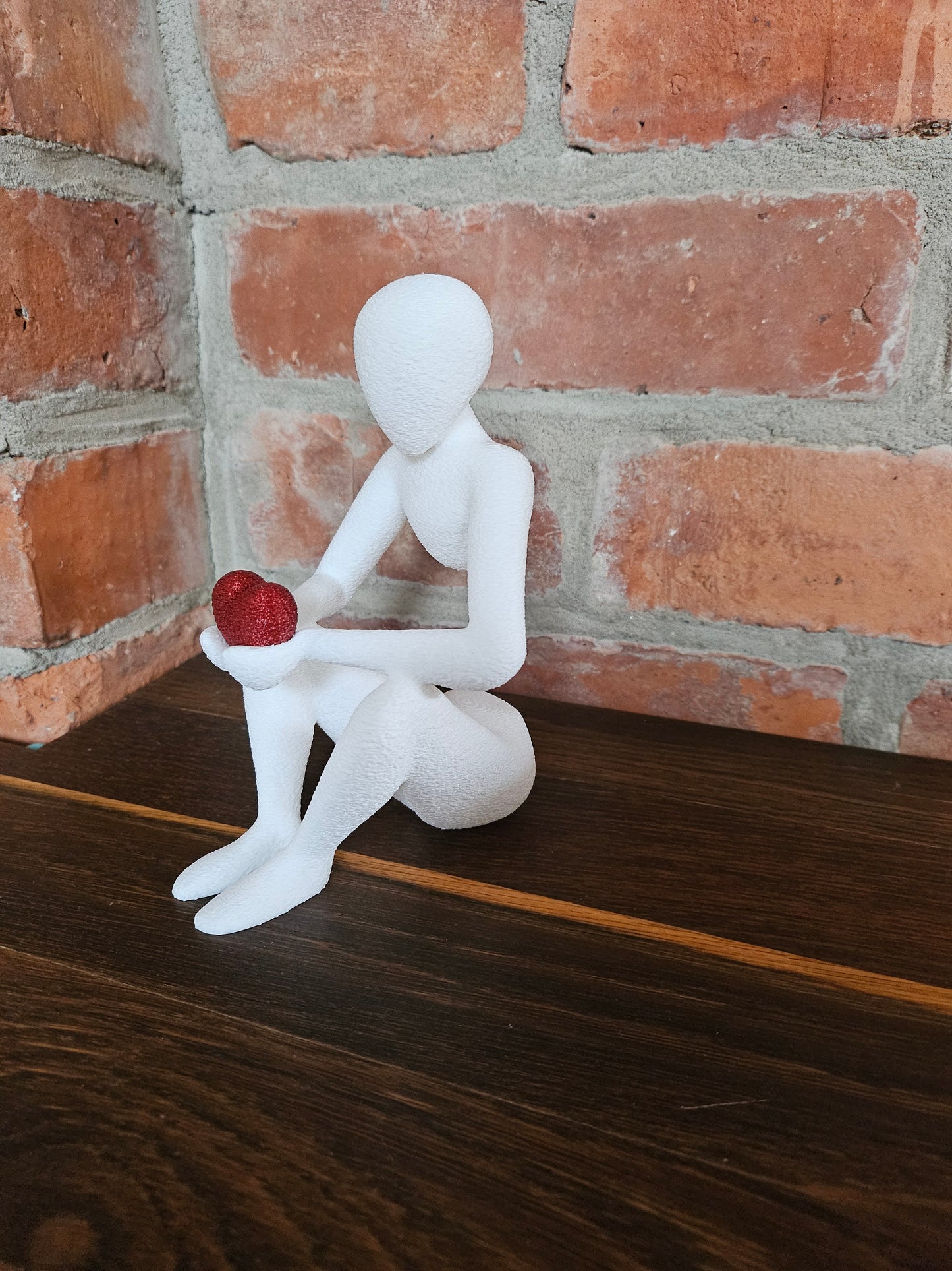 3D Druck Figuren Figur mit Herz Valentinstag Muttertag Hochzeitstag