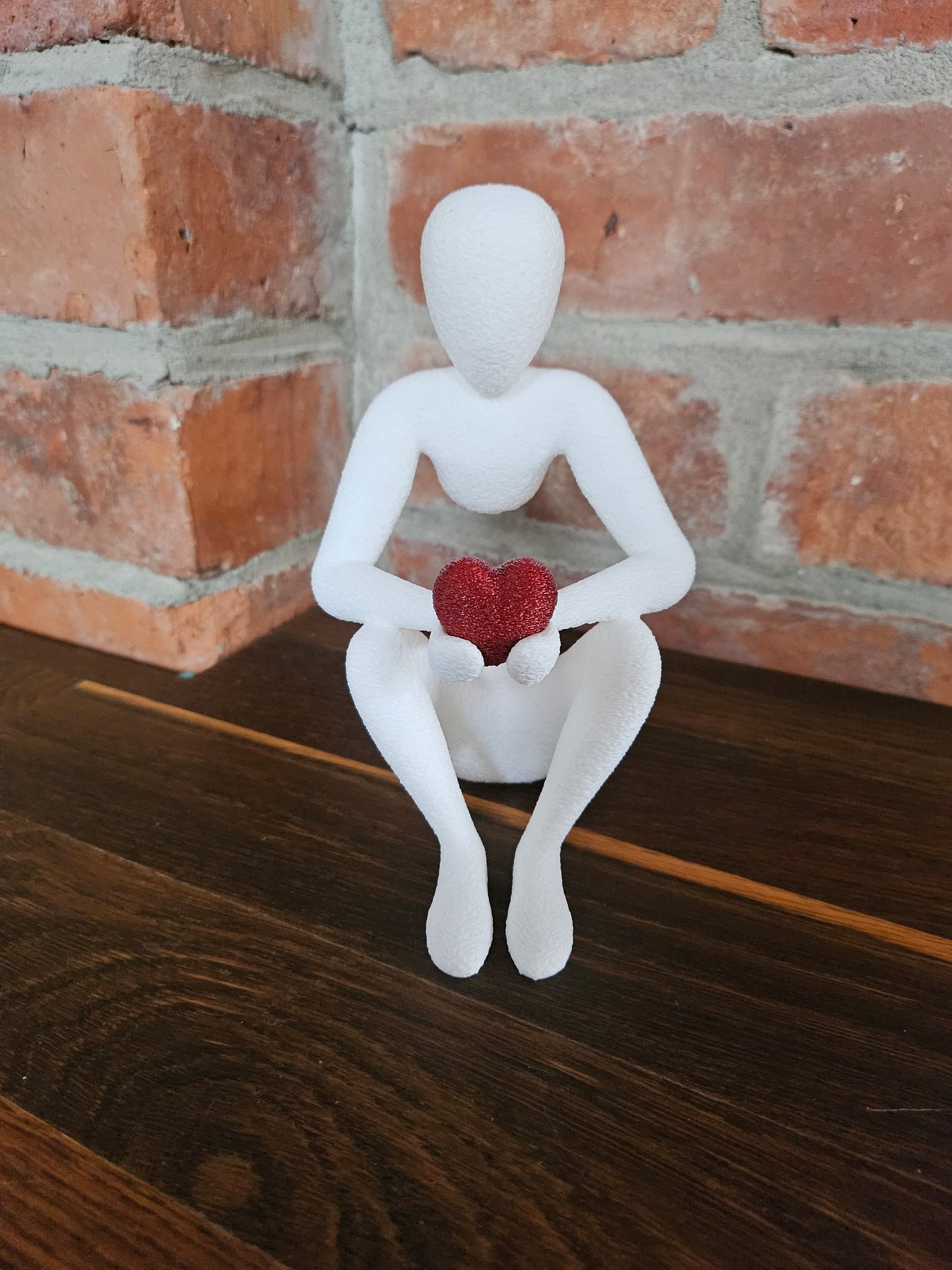 3D Druck Figuren Figur mit Herz Valentinstag Muttertag Hochzeitstag