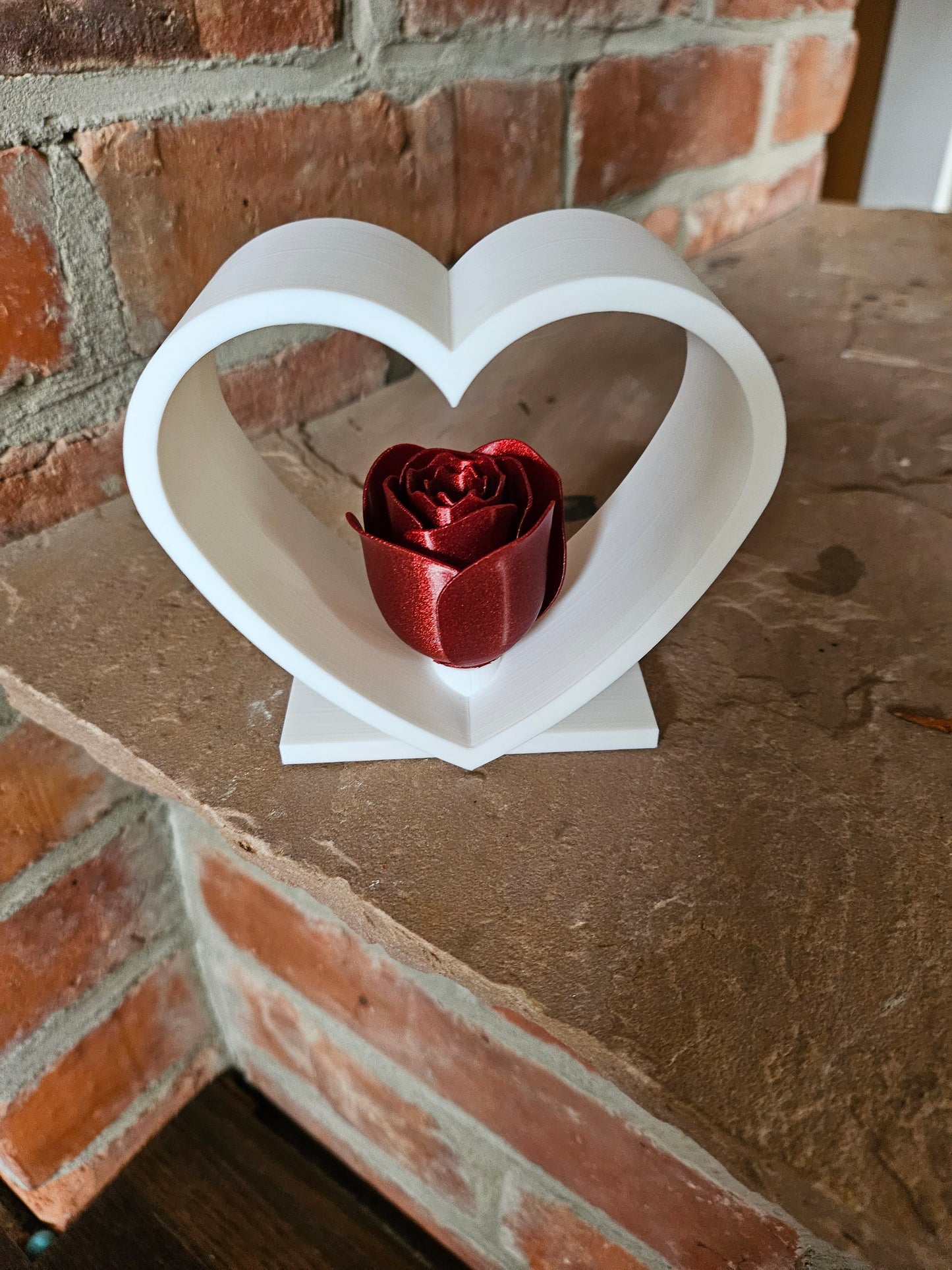 3D Druck Figuren Herz Rosenherz Valentinstag
