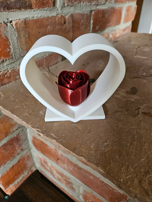 3D Druck Figuren Herz Rosenherz Valentinstag